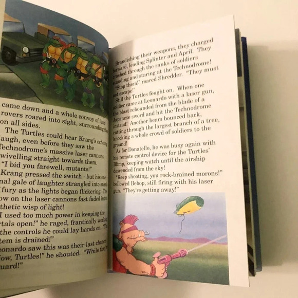 1990 TMNT Teenage Mutant  Ninja Turtle Return of the Technodrome Book - Picture 10 of 13